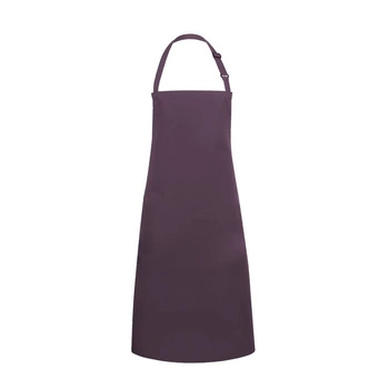 Kuchárska zástera Basic 75 x 90 cm s baklažánovou prackou | KARLOWSKY BLS 4-39-Stck