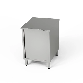 Nerezový pracovný stôl so skrinkou 50x60x85 cm | FORGAST