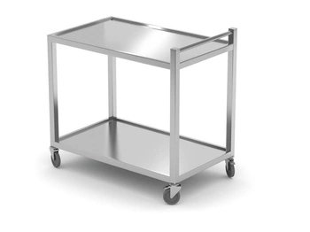 Čašnícky vozík z nehrdzavejúcej ocele s 2 policami HENDI 816691