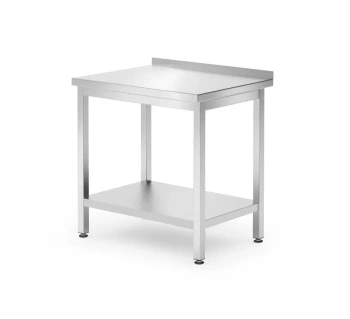 Nástenný pracovný stôl s policou, 80x60x85 cm | HENDI 817261