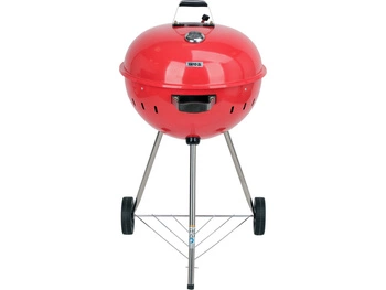 Uhlíkový gril, okrúhly, priemer 54 cm, červený | YATO YG-20304