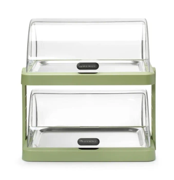Dvojitá chladiaca vitrína roll-top Duo UNIQ navrhnutá Robertom Bronwasserom, zelená, 48x35.5x48 cm | HENDI 871973
