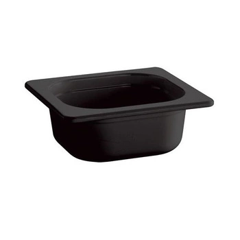 Nádoba GN 1/6 hl. 6,5 cm z melamínu čierna | APS 83748