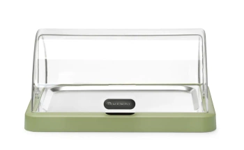 Jednoduchá chladiaca vitrína roll-top Duo UNIQ navrhnutá Robertom Bronwasserom, zelená, 46x35x22 cm | HENDI 871966