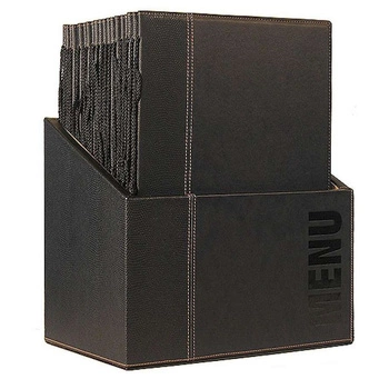 Krabička na menu karty, čierna | CONTACTO 5831/241