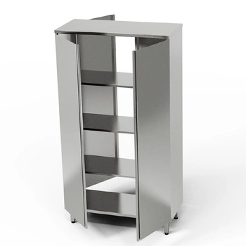 Nerezová priechodná skrinka 110x70x180 cm | FORGAST