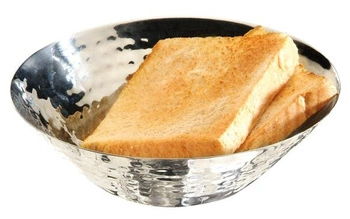 Miska z nehrdzavejúcej ocele, kladivkovaná, leštená, 16x5 cm | APS 30276