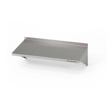 Nerezová nástenná polica 60x30x25 cm | FORGAST