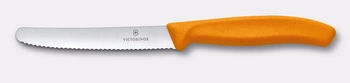 Nôž na paradajky Swiss Classic, zúbkovaná čepeľ, oranžový, dĺ. čepele 11 cm | VICTORINOX 6.7839.C1