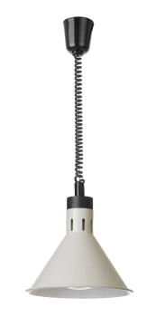 Závesná lampa na ohrievanie jedál, kužeľová, béžová, 230V/250W | HENDI 273777