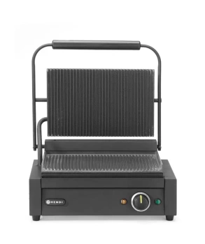Jednokomorový kontaktný gril, ryhované platne, 34x23.5 cm, 2200 W, 230 V | HENDI 263617