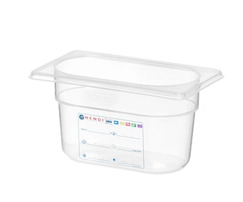 GN 1/9 hlboká 10 cm polypropylénová nádoba HACCP HENDI 880555