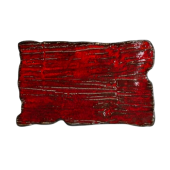 Obdĺžnikový plytký tanier Moku rubín 30 x 18 cm | KERA CERAMIKA 16.2.RUBIN