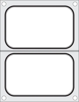 Dvojitá tesniaca podložka, 25x19,5 cm | HENDI 805589