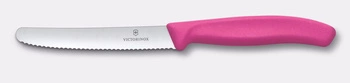 Nôž na paradajky Swiss Classic, zúbkované ostrie, ružový, dĺžka ostria 11 cm | VICTORINOX 6.7835.C1