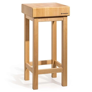 Drevený mäsiarsky blok 40x50x20 cm na podstavci | FORGAST FG12241