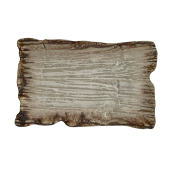 Obdĺžnikový plytký tanier Moku dolomit 30 x 18 cm | KERA CERAMIKA 16.2.DOLOMIT