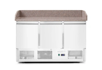 Chladiaci stôl 3-dverový na pizzu s nadstavcom, 570 l, 6 GN 1/4, 140x70x110 cm | ARKTIC 232033