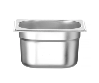 GN 1/6 hlboká nádoba 10 cm z nehrdzavejúcej ocele BUDGET LINE | HENDI 800638