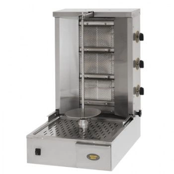 Gyros (kebab) plynový, 25 kg, 3 výhrevné zóny, 10.5 kW | ROLLER GRILL GR60G
