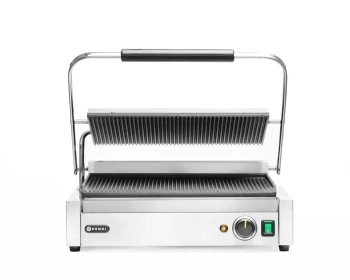 Kontaktný gril Panini XL, vrúbkované platne, 2,7 kW | HENDI 263624