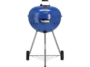 Uhlíkový gril, okrúhly, priemer 54 cm, modrý | YATO YG-20302