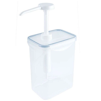Dávkovač na omáčky s pumpičkou, 1,5 l, priehľadný | CONTACTO 1324/150