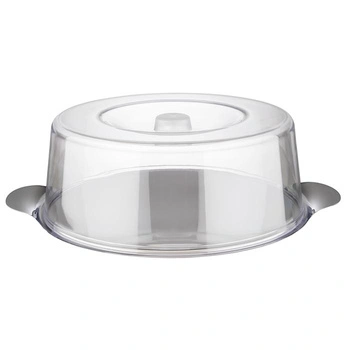 Podnos na koláče a torty s pokrievkou 30x11 cm, nerezová oceľ, s pokrievkou | APS 65