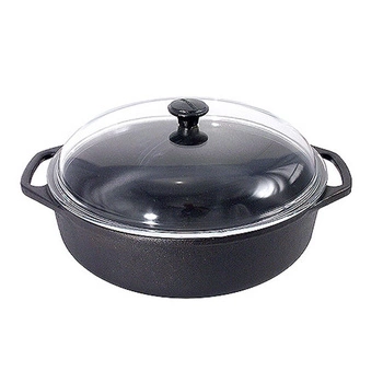 Liatinový hrniec s pokrievkou s priemerom 28 cm CONTACTO 5779/320