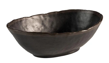 Miska MARONE, melamín, čierno-hnedá, 27.5x19x9 cm, 1.4 l | APS 84733