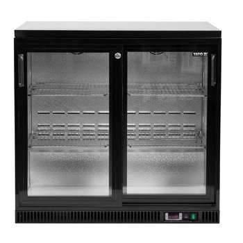 Chłodziarka do butelek, 227 l, aluminium, dynamiczne chłodzenie, automatyczne odszranianie | YATO YG-05356