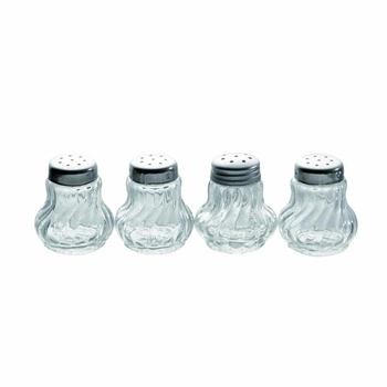 Súprava na korenie mini 2 soľničky a 2 koreničky, 3,5x4 cm | APS 40503