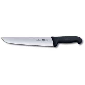 Mäsiarsky nôž s hladkou čepeľou FIBROX - dĺžka čepele 26 cm | VICTORINOX 5.5203.26