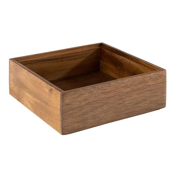 Drevená prepravka Woody 15x15x5,5 cm | APS 11650