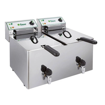Elektrická fritéza 2-komorová s kohútikom, 2x8 l, 6 kW, 230 V | FIMAR FR88RN