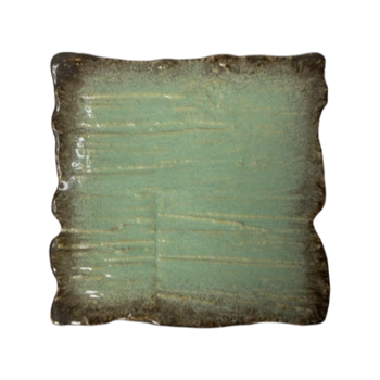 Plochý obdĺžnikový tanier Moku achát 30 x 30 cm | KERA CERAMIKA 16.5.AGAT