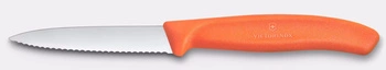 Nôž na zeleninu a ovocie Swiss Classic, zúbkované ostrie, oranžový, dĺžka čepele 8 cm | VICTORINOX 6.7639.C1