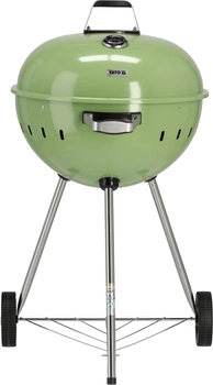 Uhlíkový gril, okrúhly, priemer 54 cm, zelený | YATO YG-20303