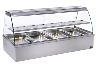 Vykurovacia priechodná vitrína so zvlhčovaním, 4 GN 1/1 | ROLLER GRILL BMV 40 I