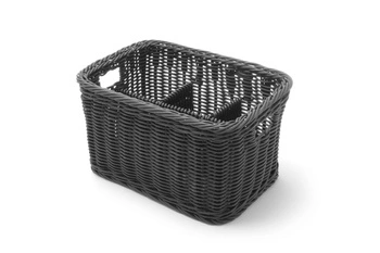 Kôš na príbory čierny 26x18 cm | HENDI 426074