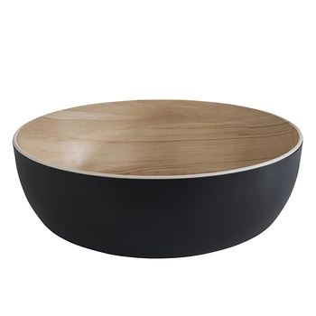 Miska melamínová FRIDA čierna priemer 25 cm šikmá | APS 84923