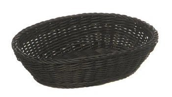 Košík na pečivo z polypropylénu, čierny, 25x18x6.5 cm | APS 50802