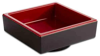 Miska ASIA PLUS, melamín, čierno-červená, 7.5x7.5x3 cm, 50 ml | APS 15485