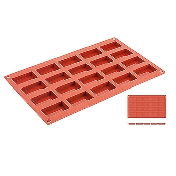 Silikónová forma na pečenie Kocky, 20 otvorov s rozmermi 4,9x2,6 cm | CONTACTO 6647/049