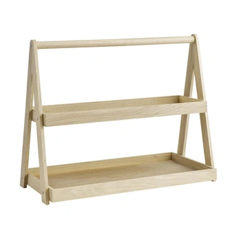 Etažér bufetový VALO 53x26.5 cm a GN 2/4, 55.5x26.5x44.5 cm, hnedý | APS 14011