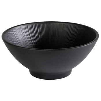 Miska NERO, melamín, čierna, 19x8 cm, 900 ml | APS 85070