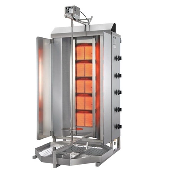 Gyros (kebab) plynový Potis GD-5, 5 vykurovacích zón, náplň do 120 kg, napájanie plynom LPG | POTIS PG1502