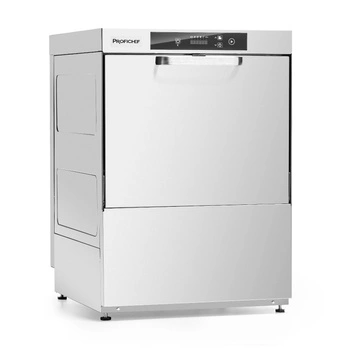 Univerzálna gastronomická umývačka riadu SMART s elektronickým ovládaním, odtokové čerpadlo, dávkovač čistiaceho prostriedku, 5,05 kW, 400 V | PROFICHEF PCZ-04053