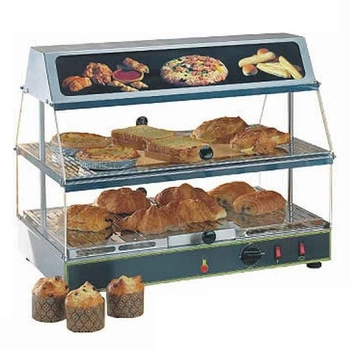 Priechodná vyhrievaná vitrína s zvlhčovaním, 2 GN 1/1 | ROLLER GRILL WDL 200