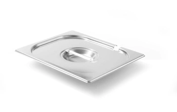 Oceľové veko pre GN 1/2 KITCHEN LINE s výrezom pre naberačku HENDI 806937